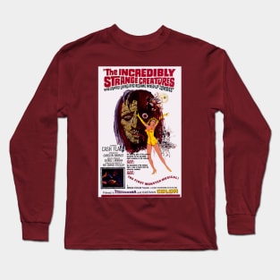 Classic Bad Movie Poster - Incredibly Strange Creatures Long Sleeve T-Shirt